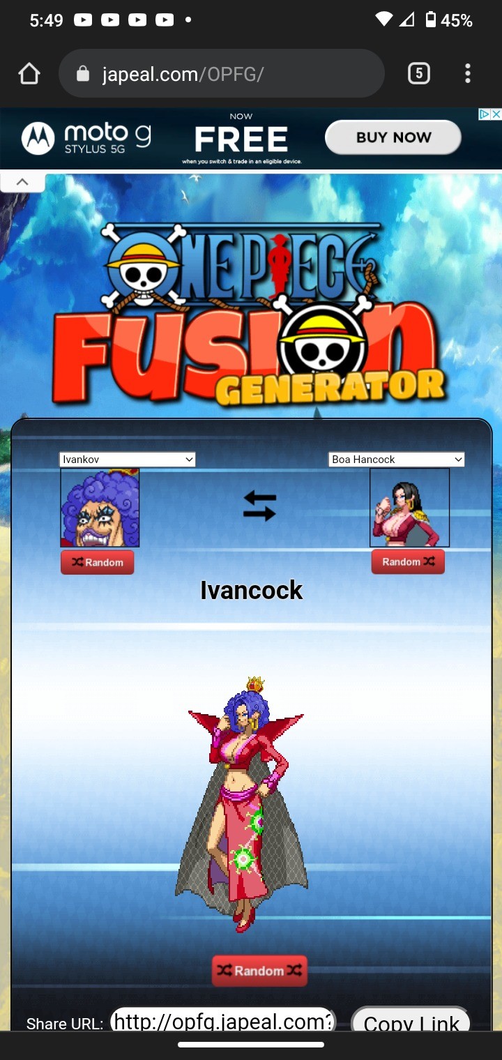 ONE PIECE FUSION GENERATOR free online game on