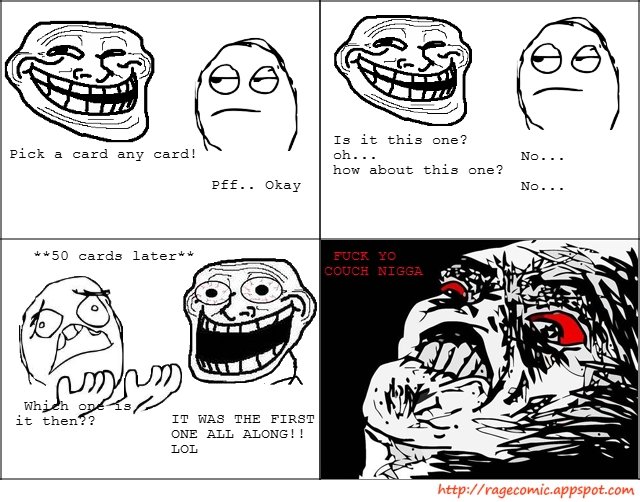 Trolling Reverse Card Card Trick