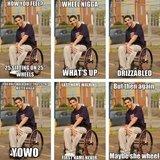 drake wheelchair memes